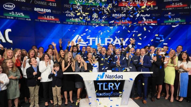 Акции Tilray выросли на 20% после того, как фонд Питера Тиля заявил, что не будет продавать свою долю