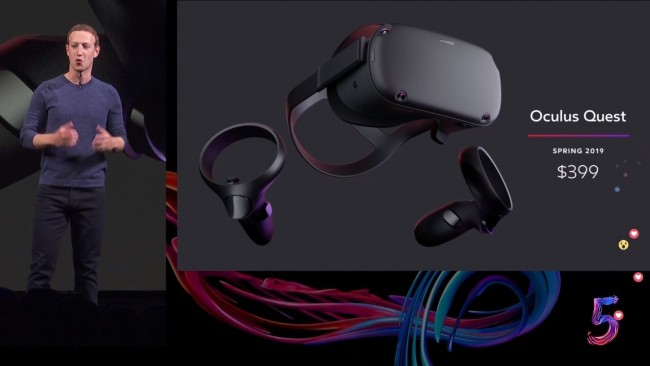 Facebook представила гарнитуру с виртуальной реальностью Oculus Quest за $399